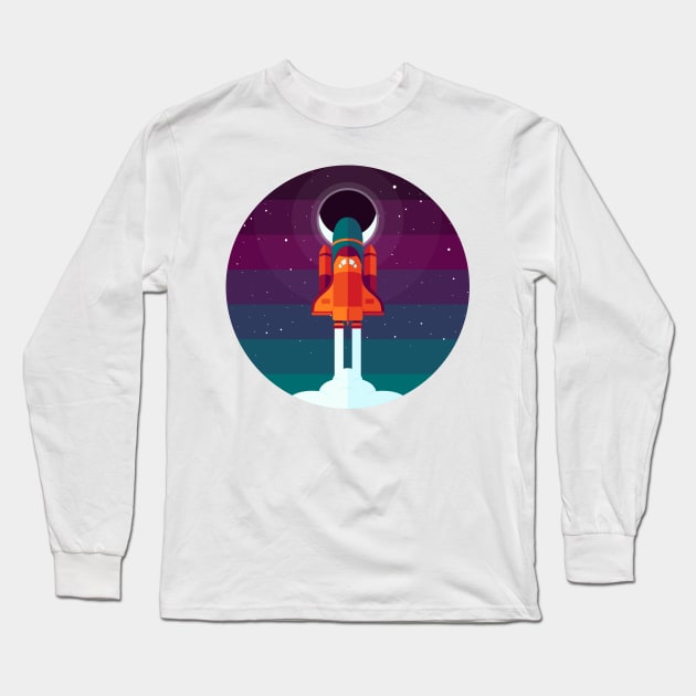 Into Spaaaace Long Sleeve T-Shirt by BadOdds